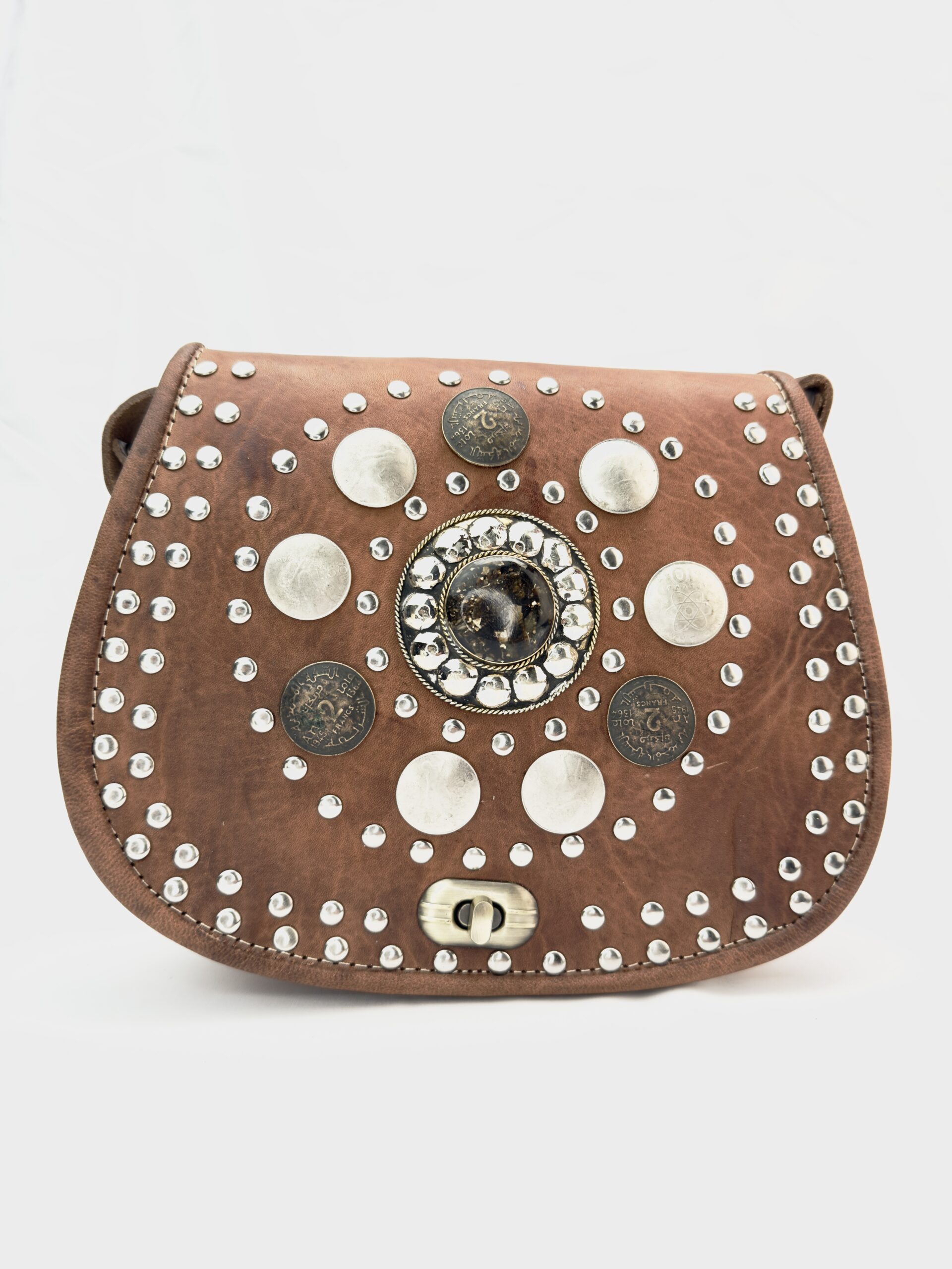 Bolso bandolera con tachas Logroño