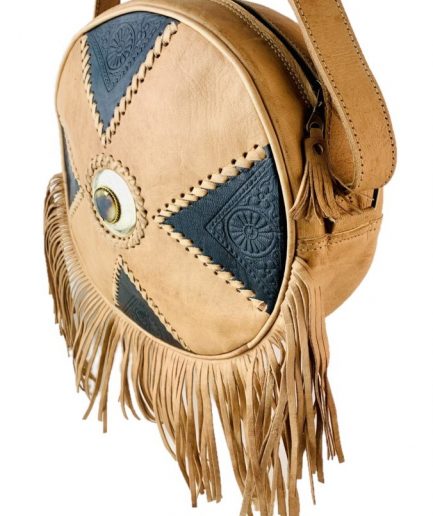 Bandolera redonda en color camel Brisa