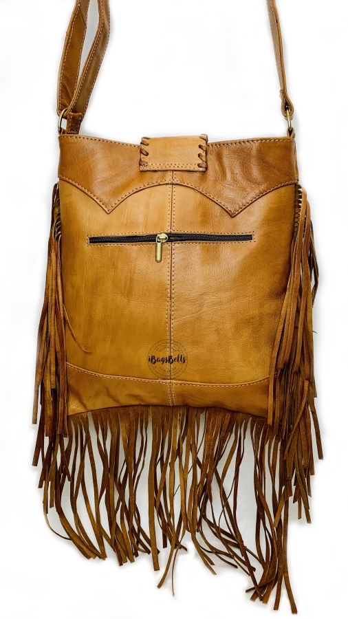 Bolso bandolera hippie trenzado con flecos – IBAGS BELTS
