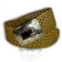 Cinturón trenzado mostaza Panamá