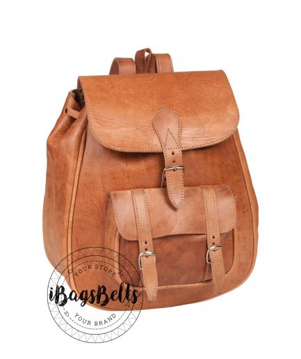 Mochila piel de vacuno mediana