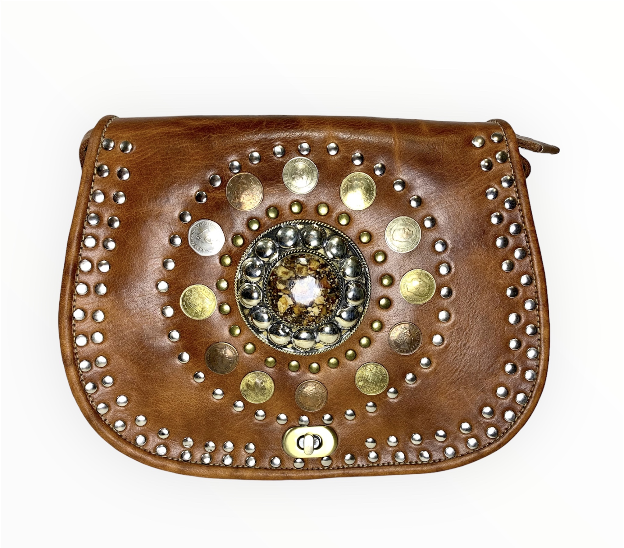 Bolso bandolera grande con tachas Tarragona