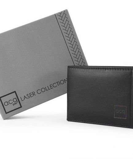 Billetero piel napa color negro