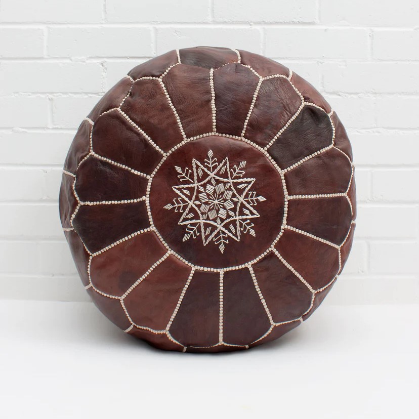 Pouffe marron