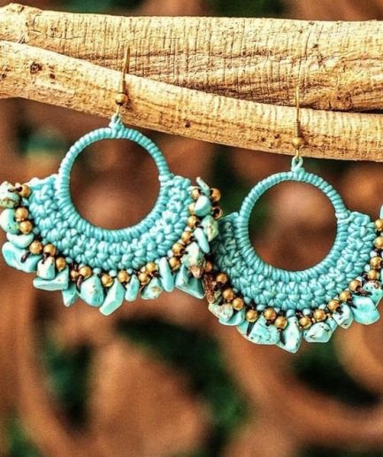 Pendientes boho étnicos  artesanales