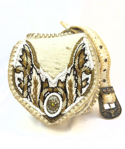 Riñonera de cuero Luna