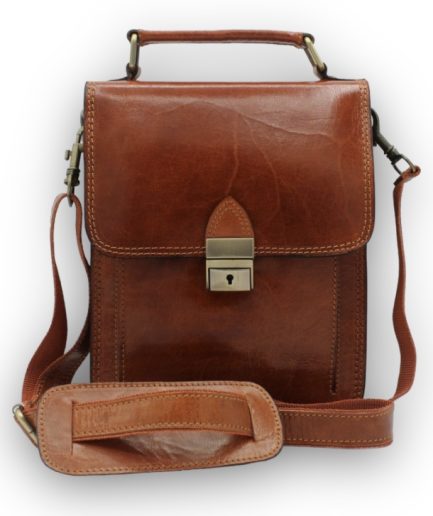 Maletín porta documentos M para mujer y hombre de piel caoba Starla