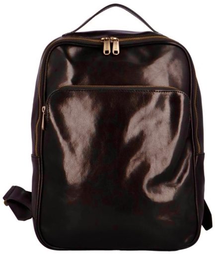 Mochila de piel marrón Peyton 2