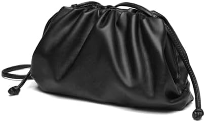 Bolso de mano en cuero color negro Consuelo