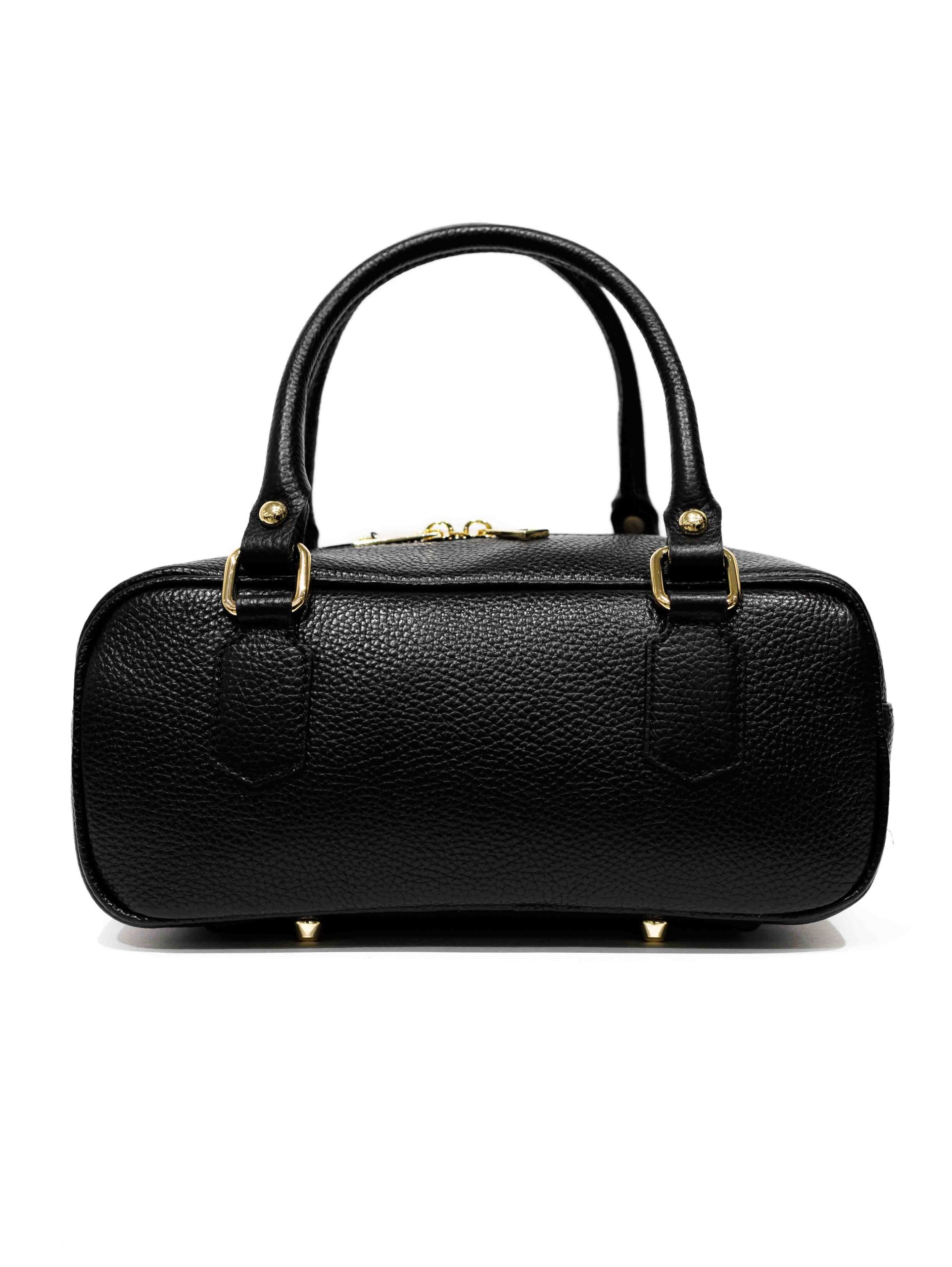 Mini bolso bandolera de piel negro June
