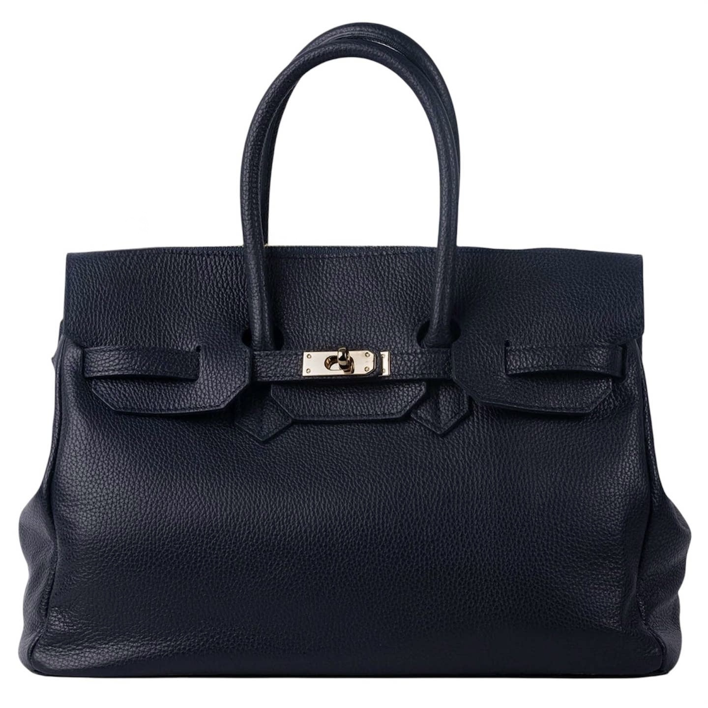 Bolso de piel azul de estilo icónico Harlow