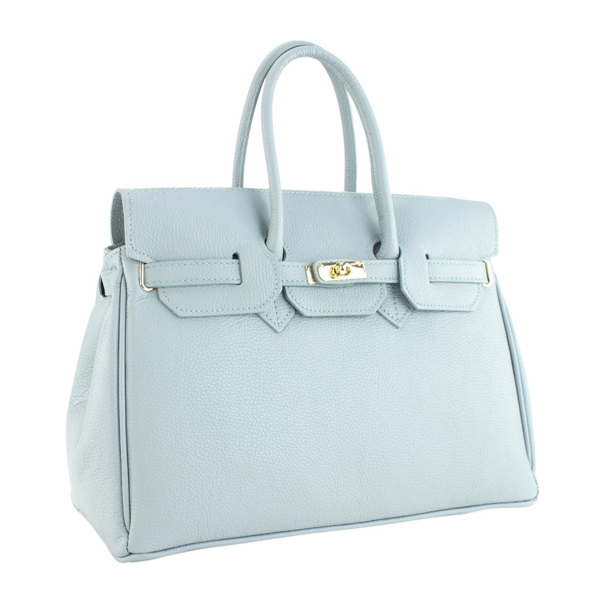 Bolso de piel celeste de estilo icónico Harlow