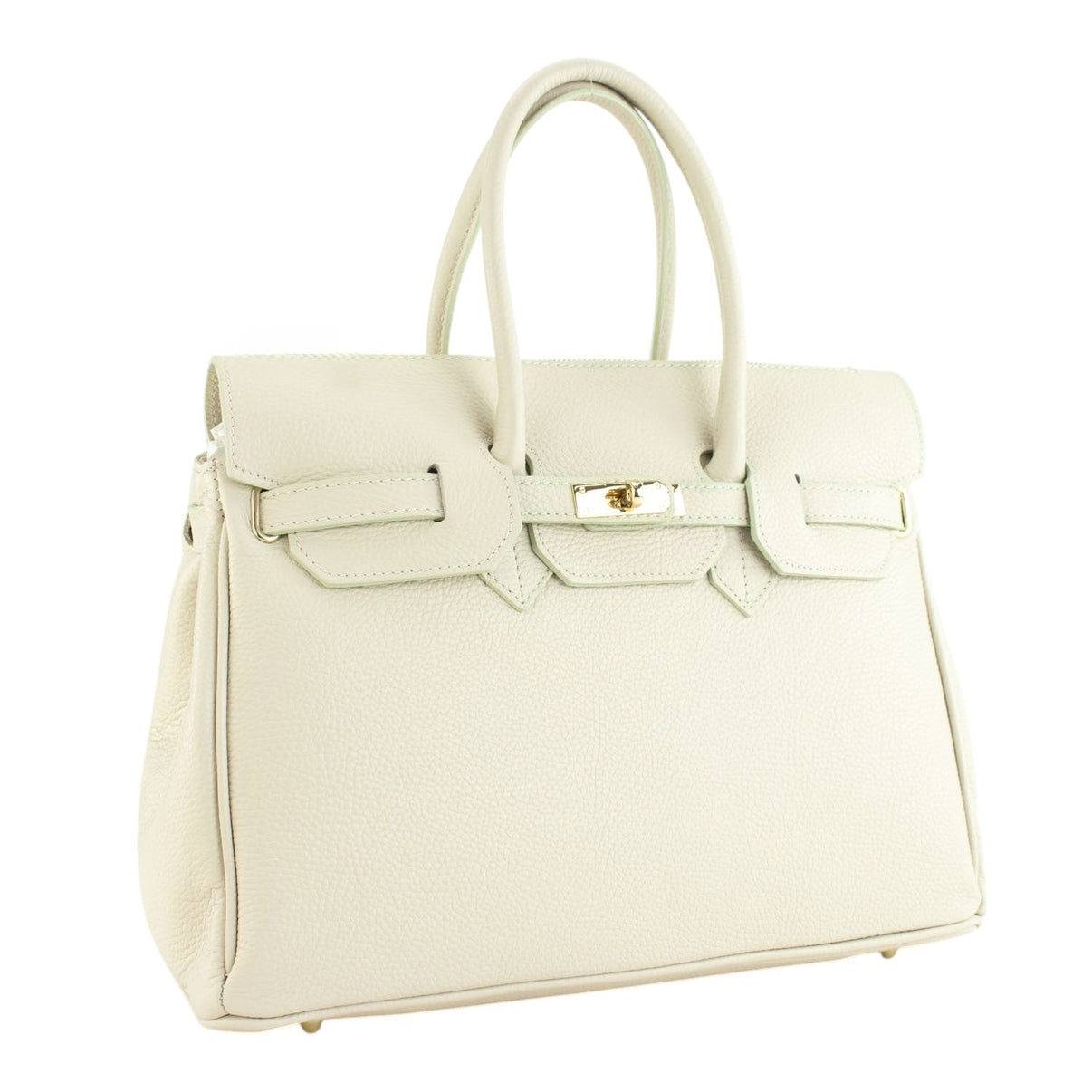 Bolso de piel beige de estilo icónico Harlow