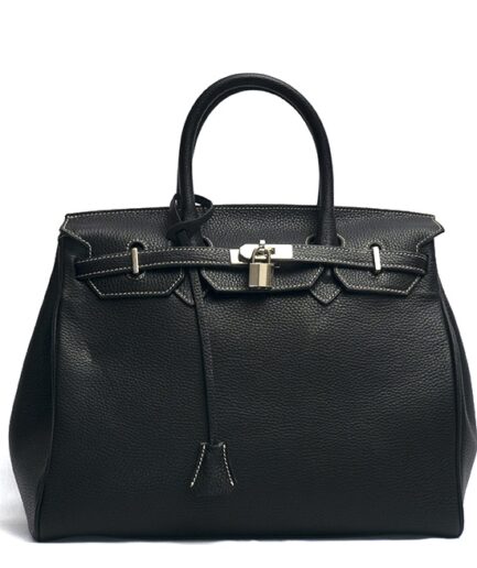 Bolso de piel negro de estilo icónico Harlow