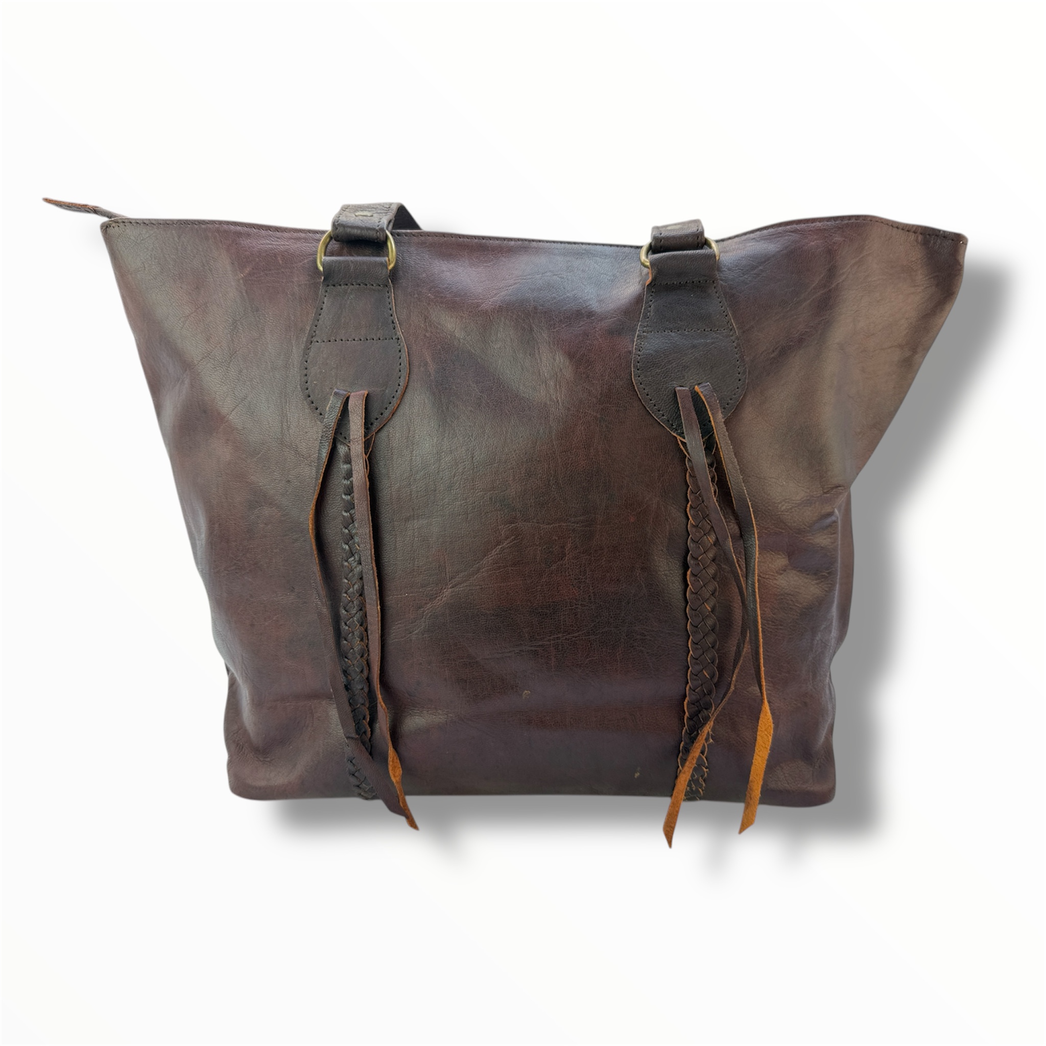 Bolso de cuero liso Kira