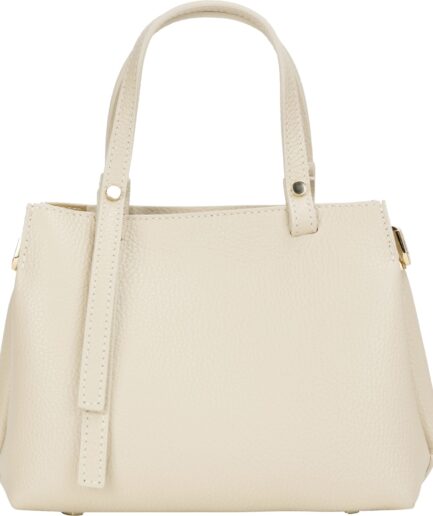 Bolso de piel beige 2 en 1 atemporal Virginia