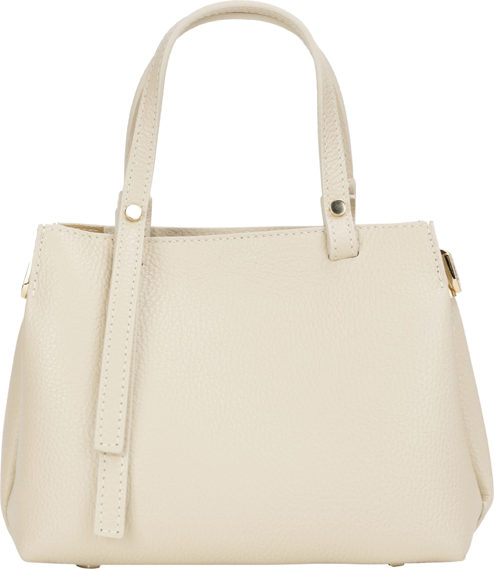 Bolso de piel beige 2 en 1 atemporal Virginia
