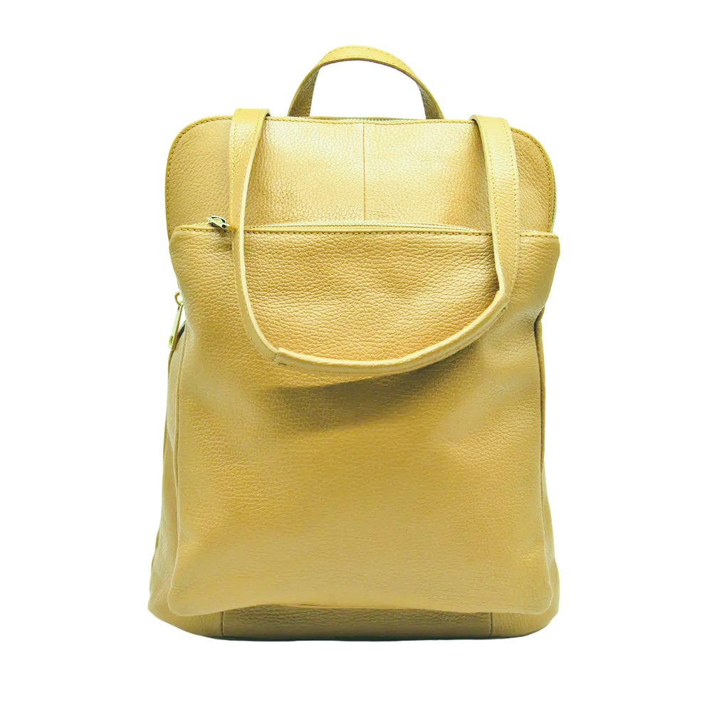 Mochila urbana amarillo convertible en bolso Gala