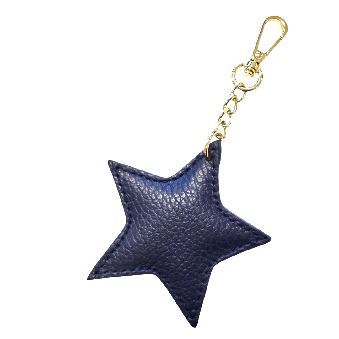 17803 - Navy 17803 | Star Charm Keyring