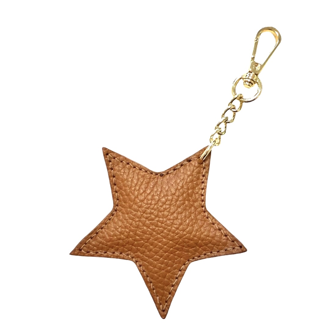 17803 - Tan 17803 | Star Charm Keyring