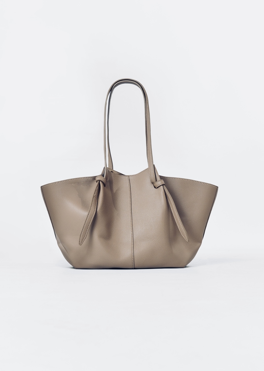 Bolso shopper de piel topo Margot