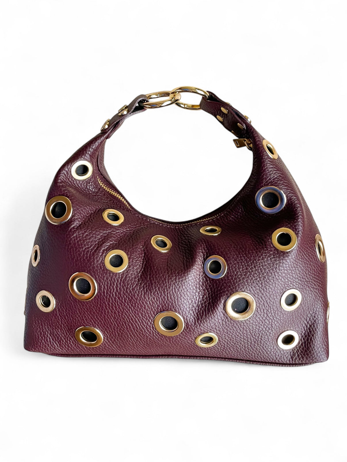 Bolso de cuero buganvilla con ojales