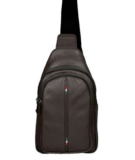 Mochila pechera cruzada marrón Tony