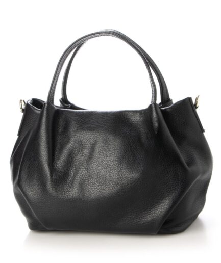 Bolso de cuero negro mediano para mujer Ashley