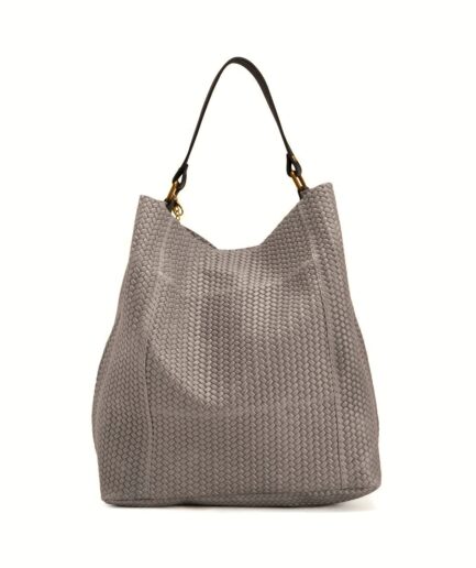 Bolso tote clásico de piel taupe Marco