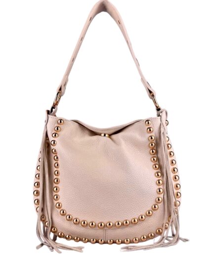 Bolso rosa palo western en piel auténtica Marcela