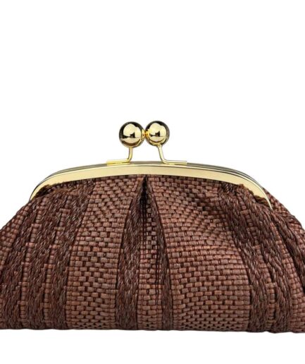 Bolso de rafia marrón estilo boho soul Antonela