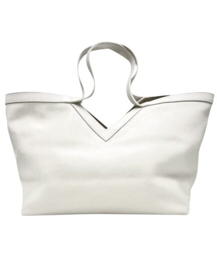 Bolso de hombro en piel blanco roto Monica