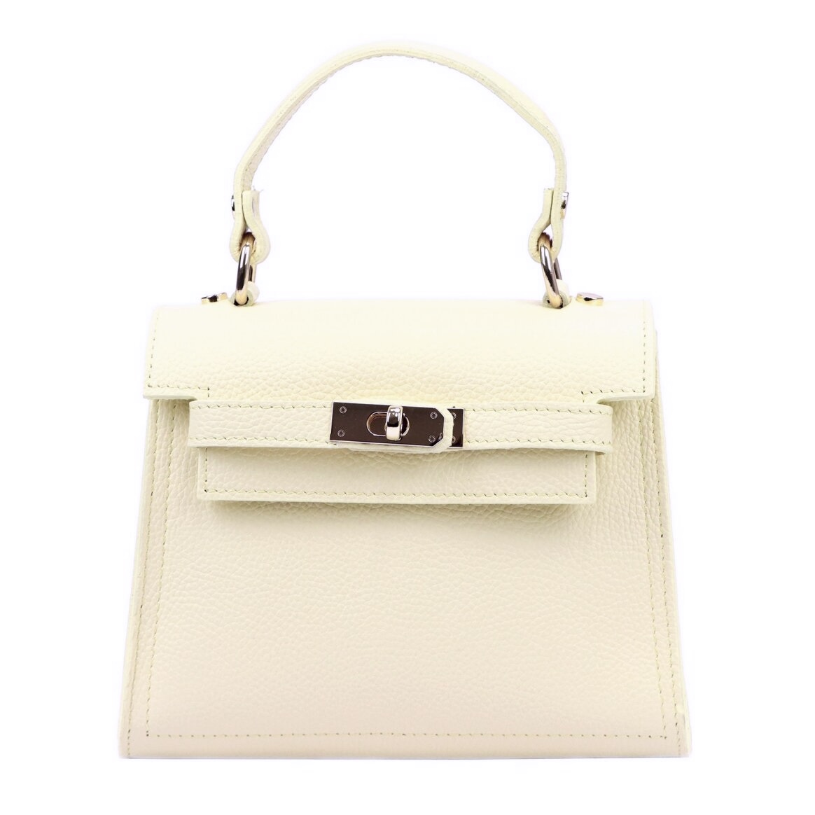 Bolso beige de piel genuina Luciana