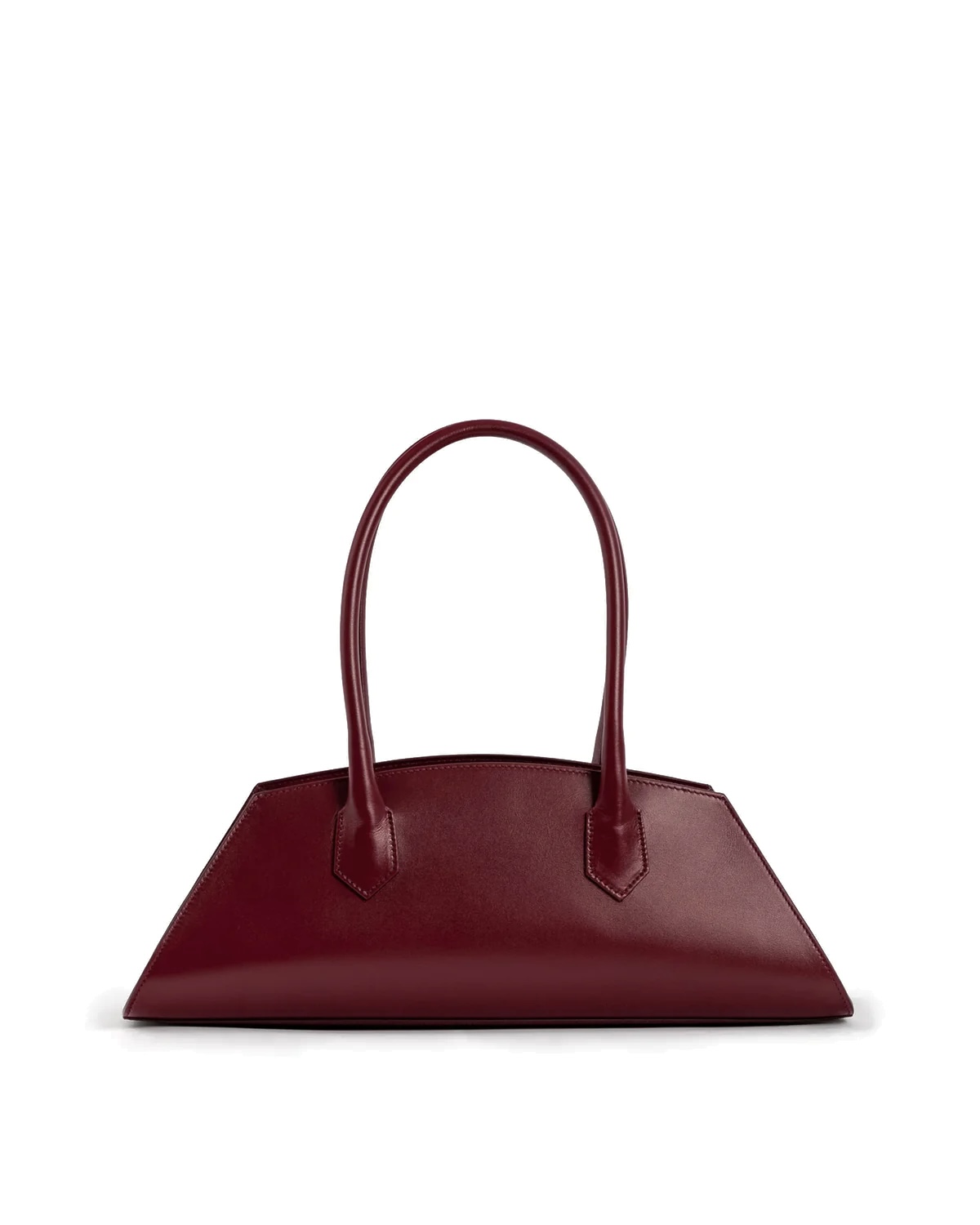 Bolso de hombro en piel Italiana burdeos Salma