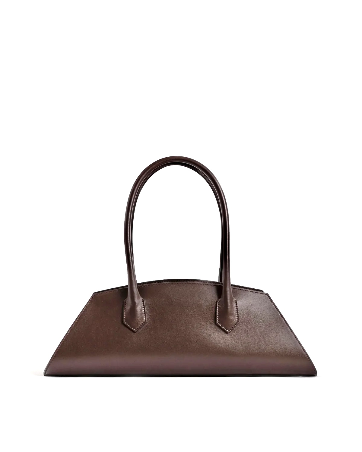 Bolso de hombro en piel Italiana café Salma