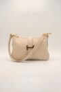 Bolso bandolera taupe de piel auténtica Giannina