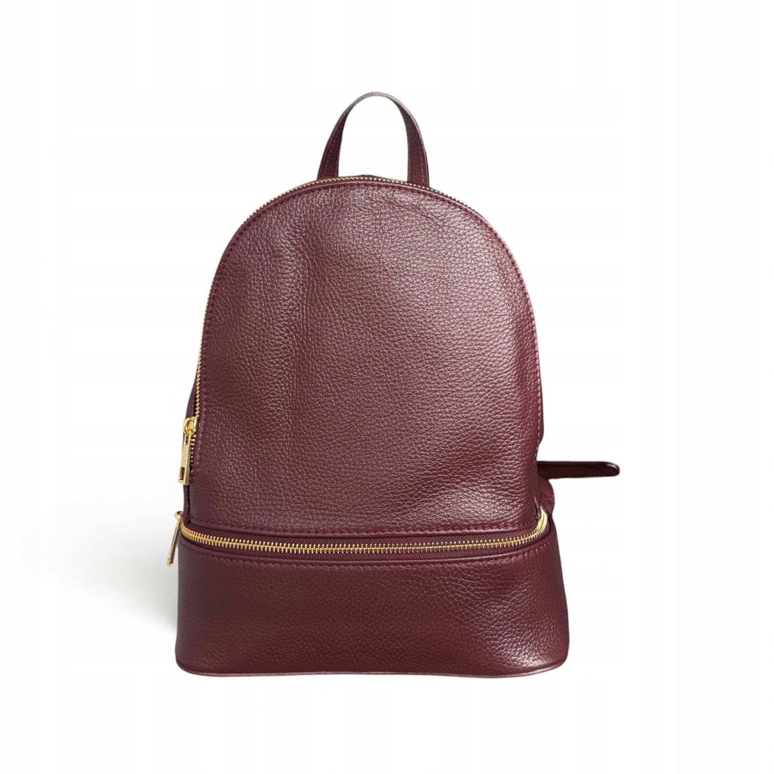 Mochila de Piel Italiana burdeos para Mujer Billie