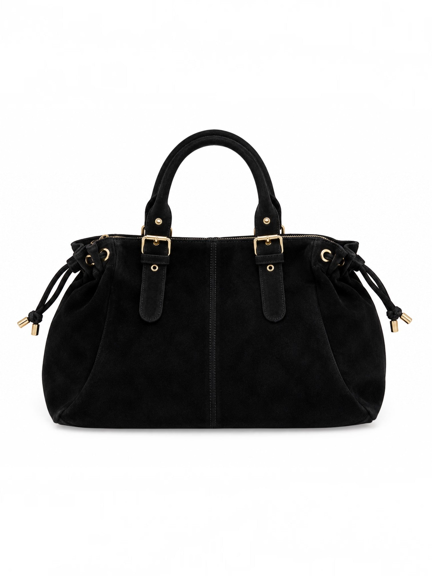 bolso tote de ante negro Brooklyn
