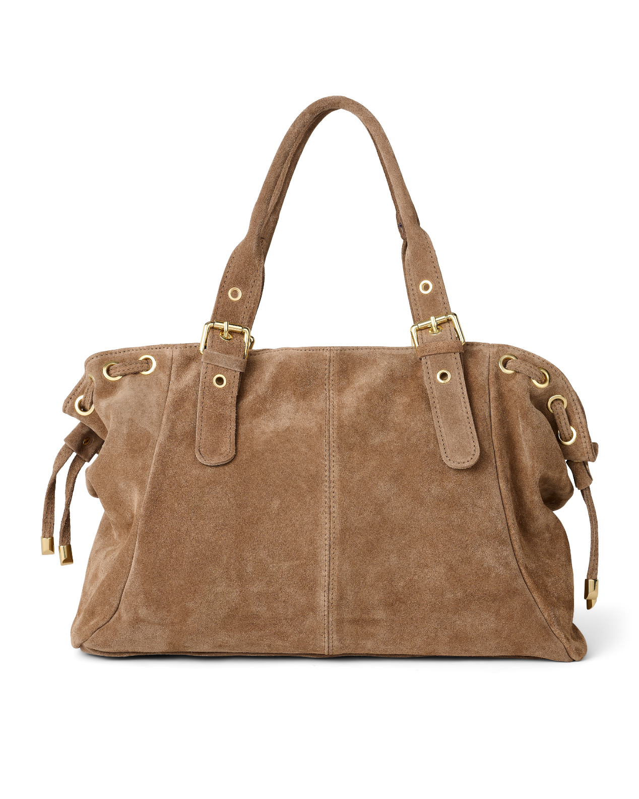 bolso tote de ante taupe Brooklyn